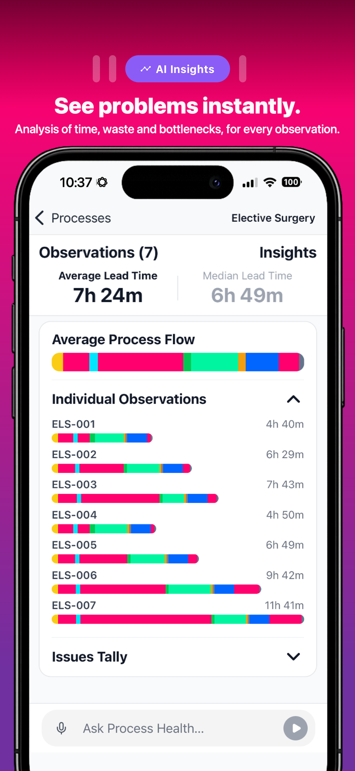 Process Health app screen 3